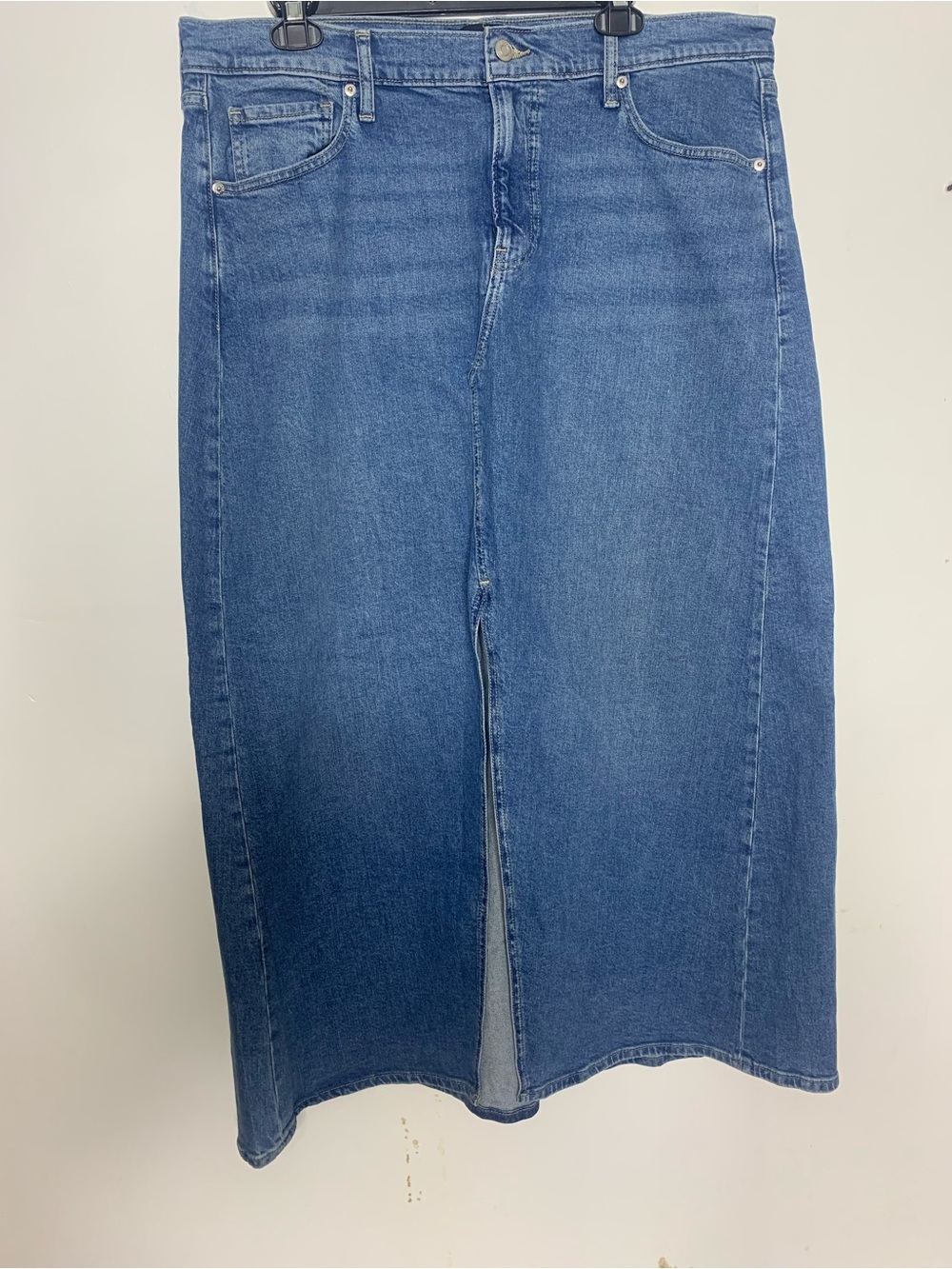 GAP 2024 Light Blue Denim Maxi Skirt size 16 - Picture 3 of 11